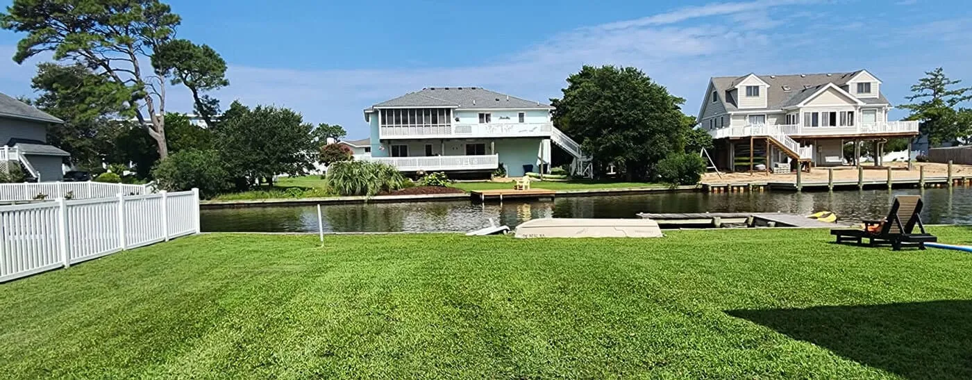 landscaping on the water